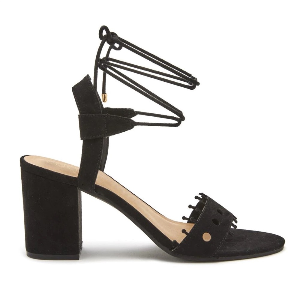 Melrose Black Heeled Sandal - coconuts by Matisse — new in box